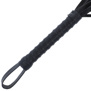 Collezione Darkness: Elegante Frusta Bondage Nera per BDSM